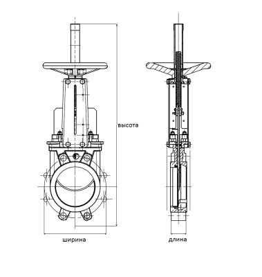Шиберная задвижка VG6400 со штурвалом, Tecofi В Новокузнецке