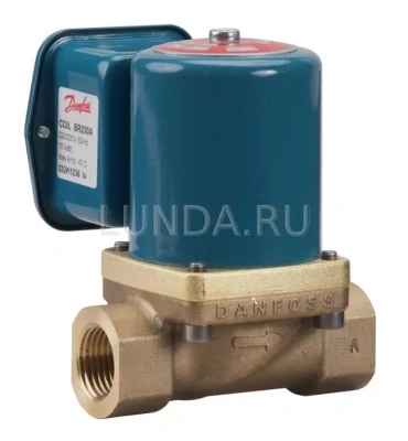 Клапан соленоидный EV225B с сервоприводом, для пара, с катушкой, Danfoss В Новокузнецке